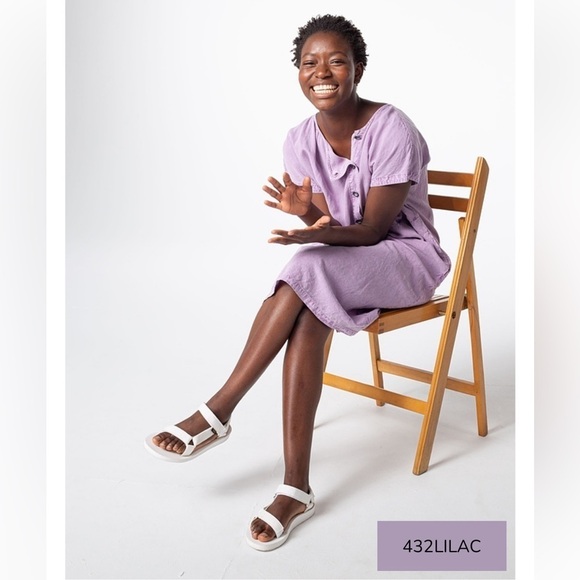 ISCHIKO® Dress Fayola / Lyocell-Linen in Lilac - Picture 2 of 11